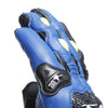 Dainese Carbon 4 Short Leather Gloves (Racing Blue Black Fluro Yellow)