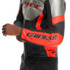 Dainese Racing 5 Leather Jacket (Silver Black Red Fluo)