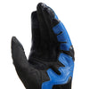 Dainese Carbon 4 Short Leather Gloves (Racing Blue Black Fluro Yellow)