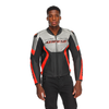 Dainese Racing 5 Leather Jacket (Silver Black Red Fluo)