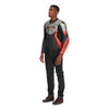 Dainese Racing 5 Leather Jacket (Silver Black Red Fluo)