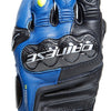 Dainese Carbon 4 Short Leather Gloves (Racing Blue Black Fluro Yellow)