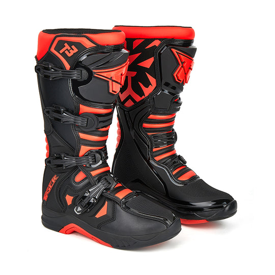Tiger Racing T3 Offroad MX Riding Boots (Black Red)