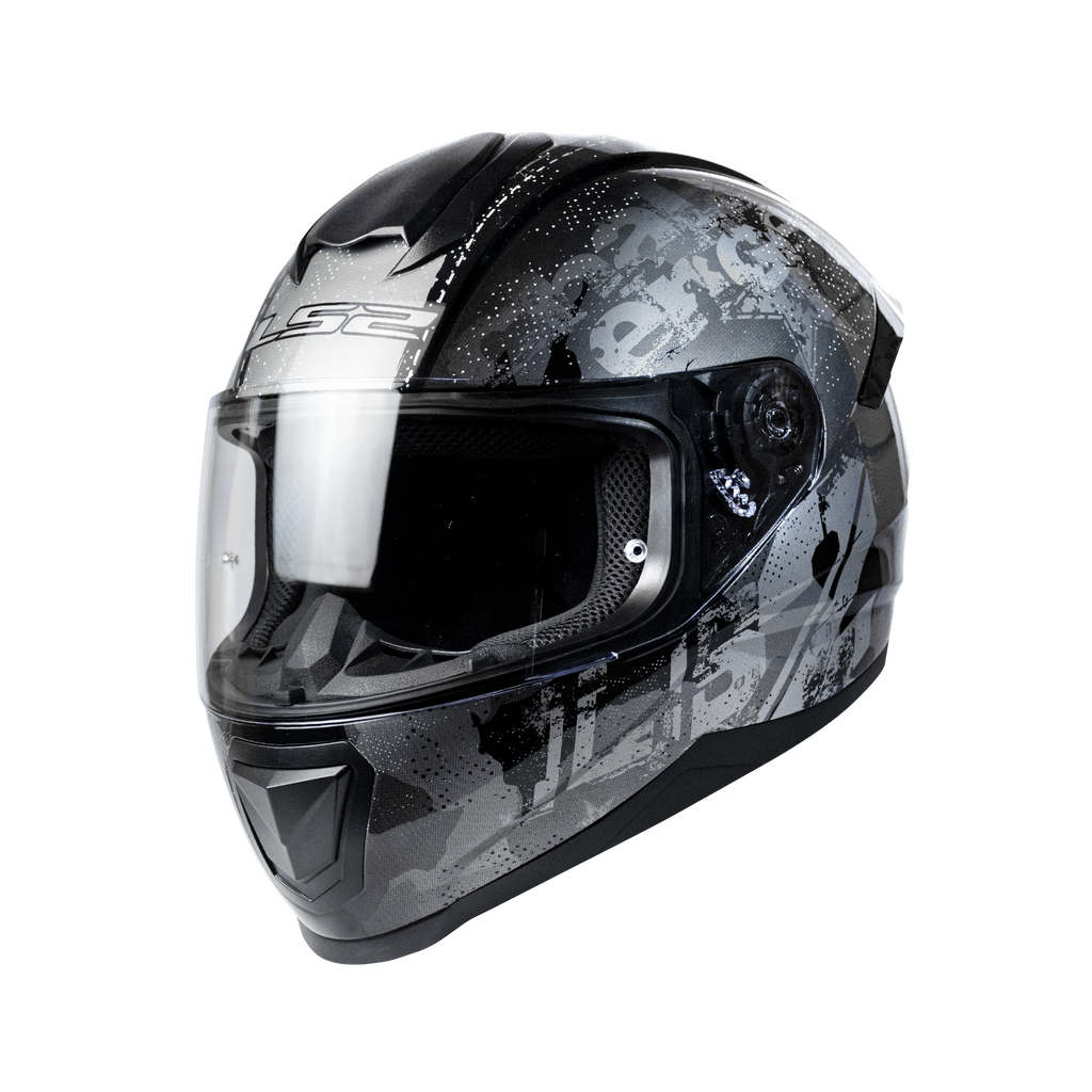 LS2 FF802 Flash Force Black Silver Gloss Helmet