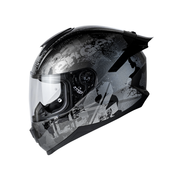 LS2 FF802 Flash Force Black Silver Gloss Helmet– Moto Central