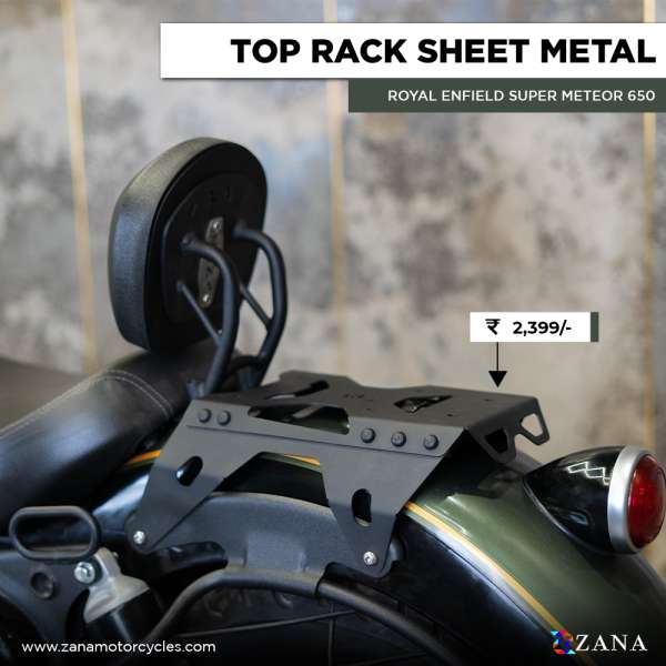 ZANA Top Rack Sheet Metal Compatible with Backrest For Super meteor 650 (ZI-8294)