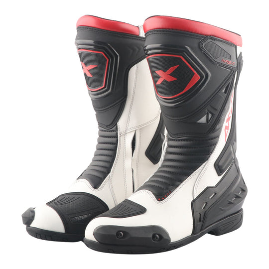 Axor Slipstream Pro Riding Boots (Black White Red)