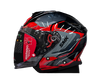 SMK GTJ Escape Black Red Grey Gloss (GL236) Helmet