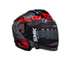 SMK GTJ Escape Black Red Grey Gloss (GL236) Helmet