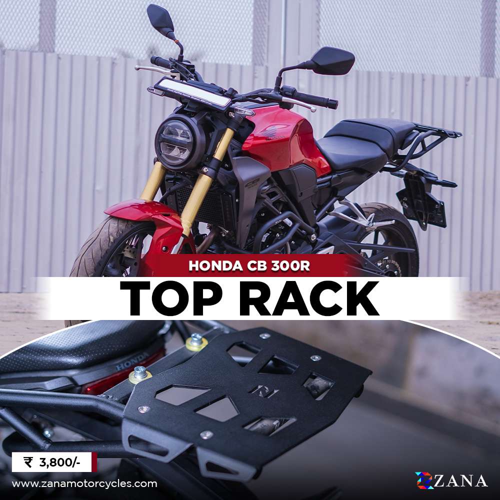 ZANA TOP RACK WITH PLATE HONDA CB 300 R FOR BS4/BS6 (ZI-5092)