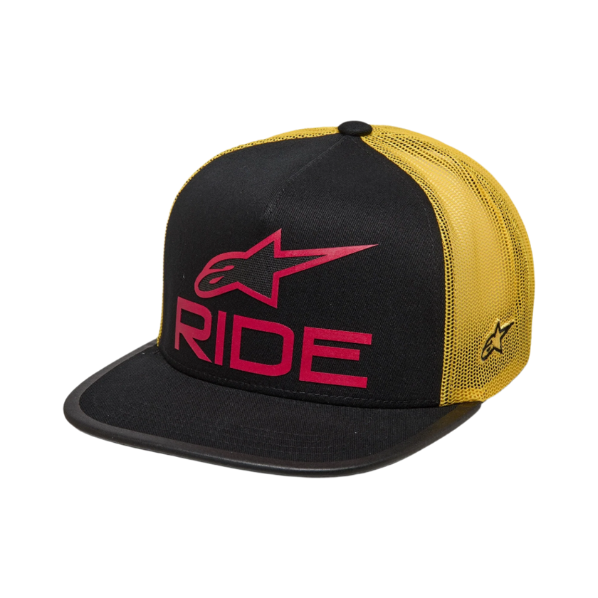 Alpinestars Ride 4.0 Trucker Hat (Black Yellow Red)