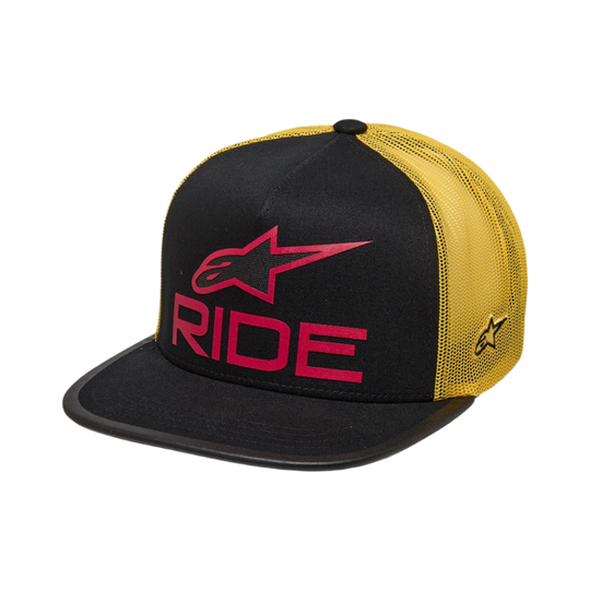 Alpinestars Ride 4.0 Trucker Hat (Black Yellow Red)