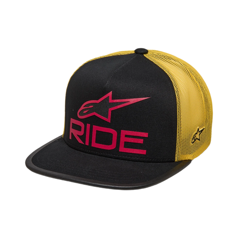 Alpinestars Ride 4.0 Trucker Hat (Black Yellow Red)