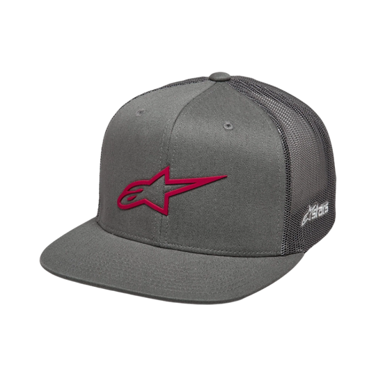 Alpinestars 3D Ageless Trucker Hat (Grey Red)