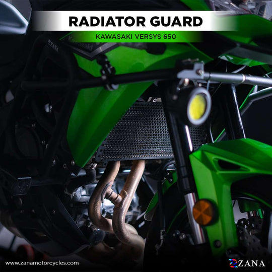 ZANA KAWASAKI RADIATOR GUARD (GRILL) BLACK (ZI-6013)