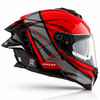 AXOR Brutale Surges Gloss Red Grey Helmet
