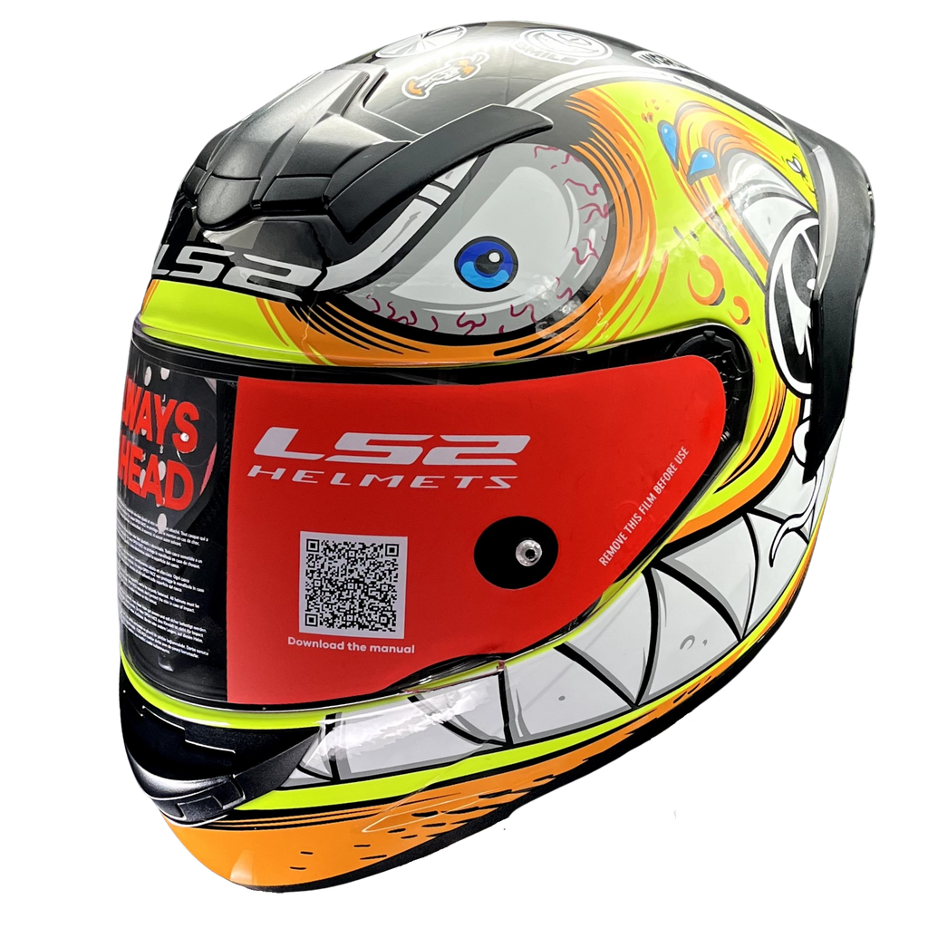 LS2 FF352 Rampage Fluro Yellow Gloss Helmet