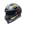 MT Stinger KRT B13 Gloss Black Grey Helmet