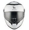 MT Thunder 4 SV Solid A0 Gloss Pearl White Helmet