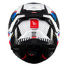 MT Thunder 4 SV Luminence A7 Gloss White Blue Red Helmet