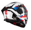 MT Thunder 4 SV Luminence A7 Gloss White Blue Red Helmet