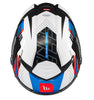 MT Thunder 4 SV Luminence A7 Gloss White Blue Red Helmet