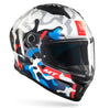 MT Stinger 2 Yozu A7 Gloss White Red Blue Helmet