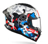MT Stinger 2 Yozu A7 Gloss White Red Blue Helmet