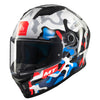 MT Stinger 2 Yozu A7 Gloss White Red Blue Helmet