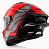 AXOR Brutale Surges Gloss Red Grey Helmet