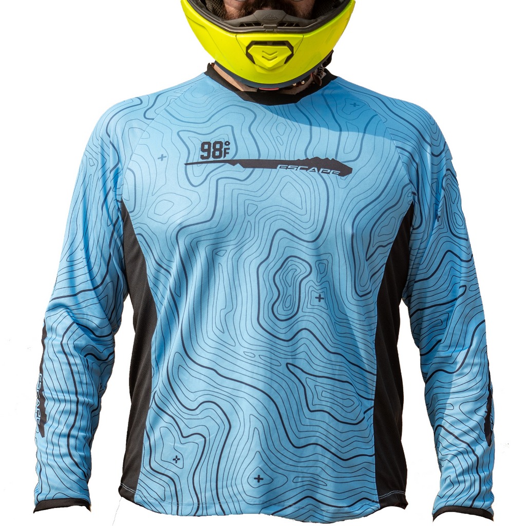 98Fahren Moto Jersey Escape Canyon Series (Light Blue)