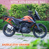 ZANA SADDLE STAY ORANGE WITH JERRY CAN MOUNT KTM 390/250 / 390 X ADVENTURE (ZI-8155)