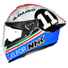 NHK K5R Matteo Ferrari #2 Gloss White Blue Helmet