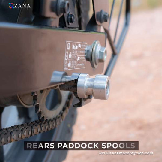 ZANA REAR PADDOCK SPOOLS FOR SUZUKI VSTROM 250 (ZI-8228)