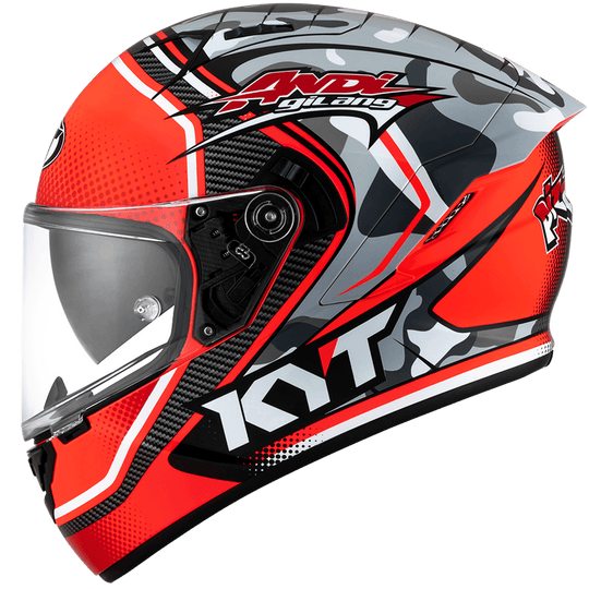 KYT NFR Andi Gilang Replica Gloss Red Helmet