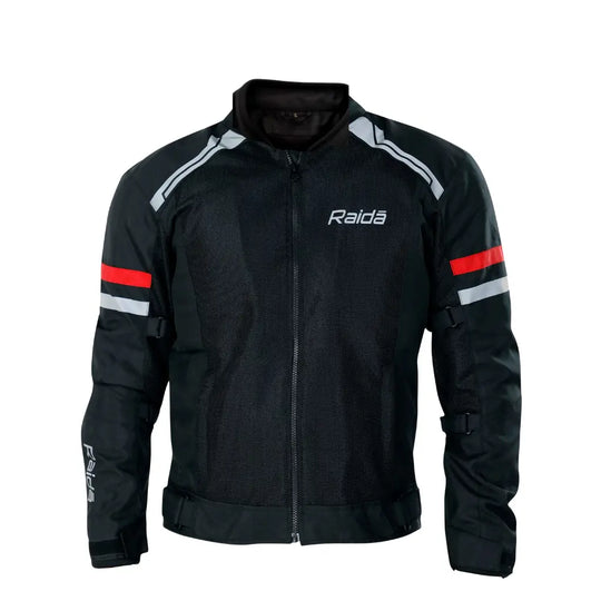 Raida Tourer Motorcycle Riding Jacket (Black Red)
