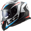 LS2 FF800 Storm II Racer Red Blue White Gloss Helmet (D Ring)