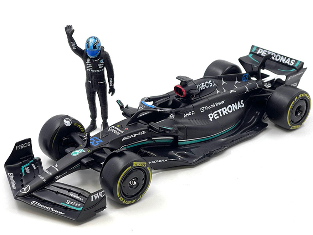 Bburago F1 Mercedes AMG W14 E Performance with Pilot #63 (Balck)