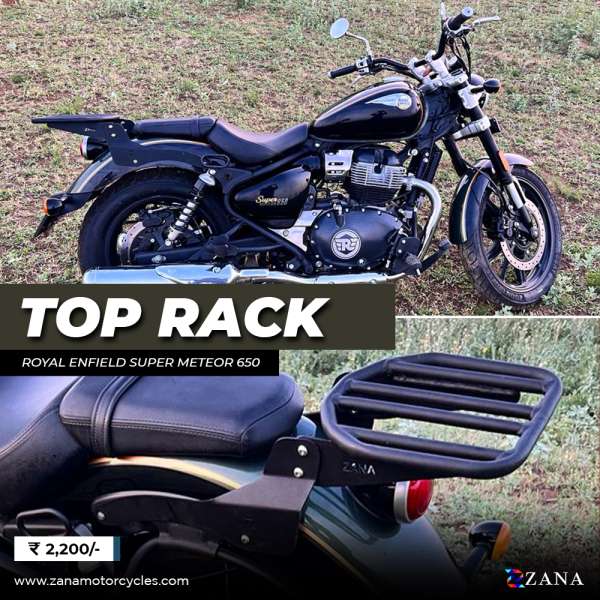 ZANA Top Rack Compatible with Sissy Bar Backrest For Super Meteor 650 (ZI-8312)