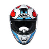 NHK K5R Onyx Gloss White Red Blue Helmet