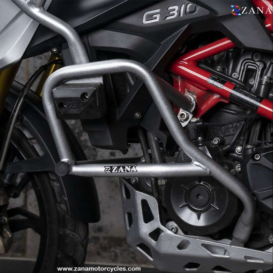 ZANA BMW G310GS LOWER ENGINE GUARD WITH PUCK SILVER (ZI-8185)