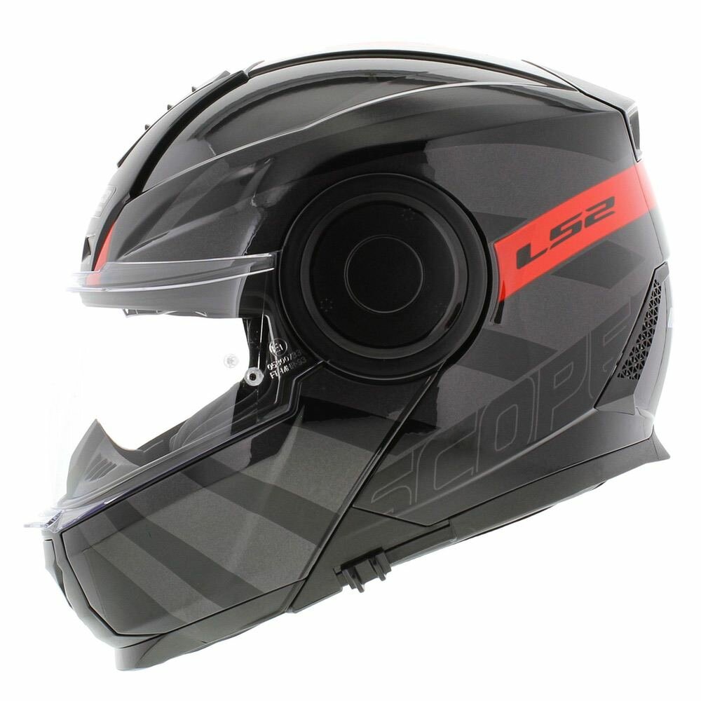 LS2 FF902 Scope HAMR Gloss Black Titanium Red Helmet– Moto Central