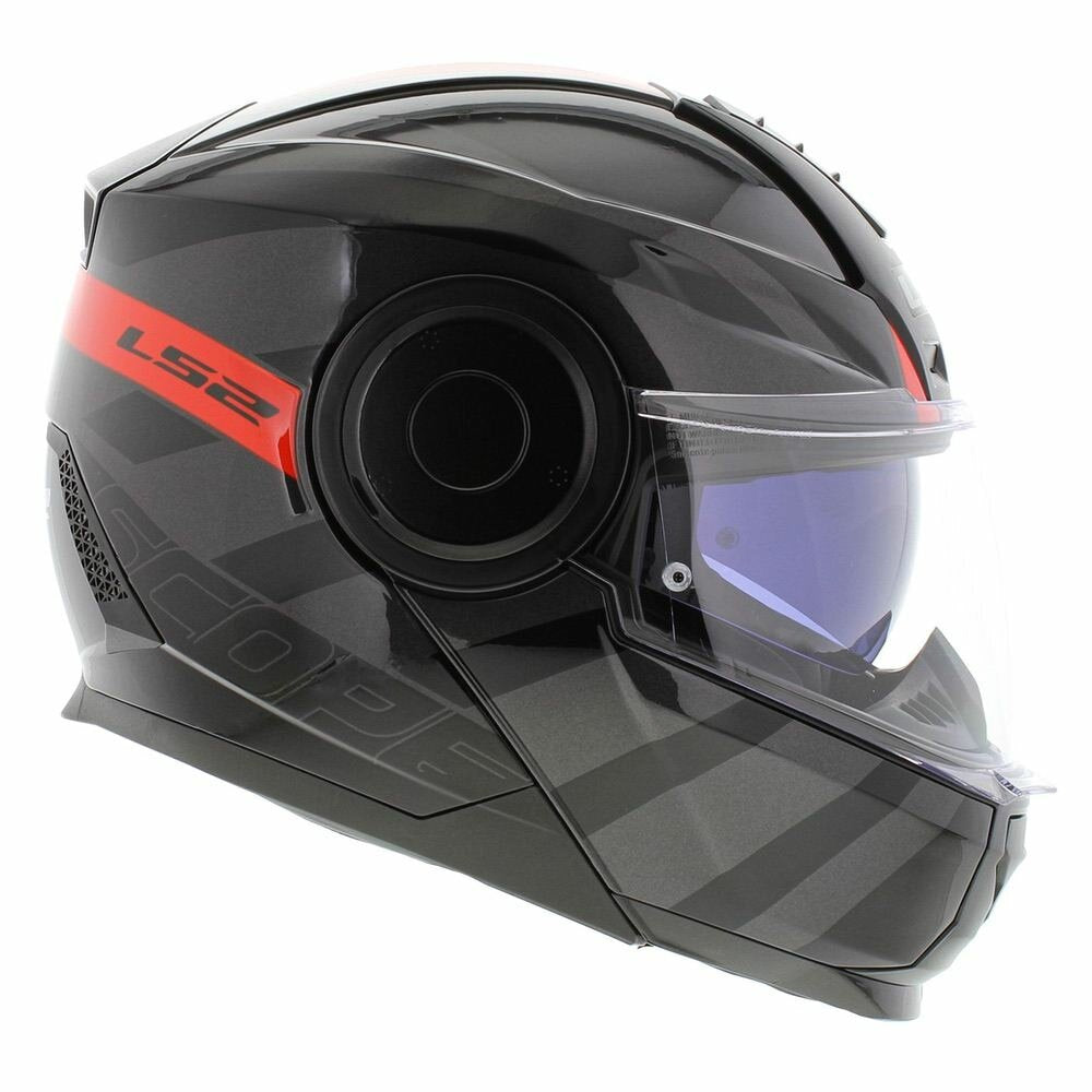 LS2 FF902 Scope HAMR Gloss Black Titanium Red Helmet– Moto Central