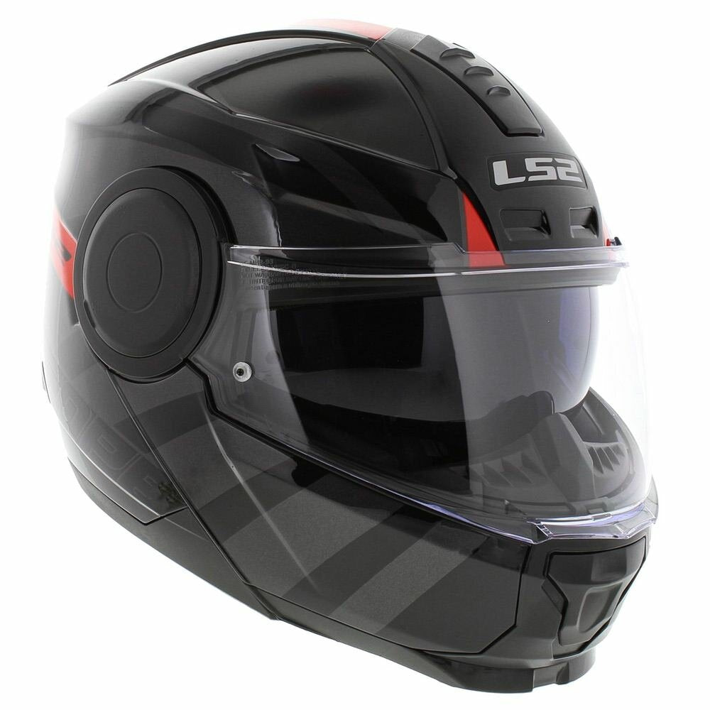 LS2 FF902 Scope HAMR Gloss Black Titanium Red Helmet– Moto Central