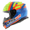 LS2 FF800 Storm II Salvador Replica Blue HI Viz Yellow Gloss Helmet