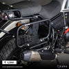 ZANA SADDLE STAYS WITH EXHAUST SHEILD WITH JERRY CAN MOUNTING TEXTURE MATT BLACK FOR HIMALAYAN(2016-22) /  SCRAM 411(2022) (ZI-8133)