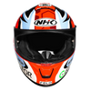 NHK K5R Matteo Ferrari #1 Gloss Fluro Red Orange Helmet