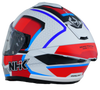 NHK K5R Retro Gloss White Red Blue Helmet