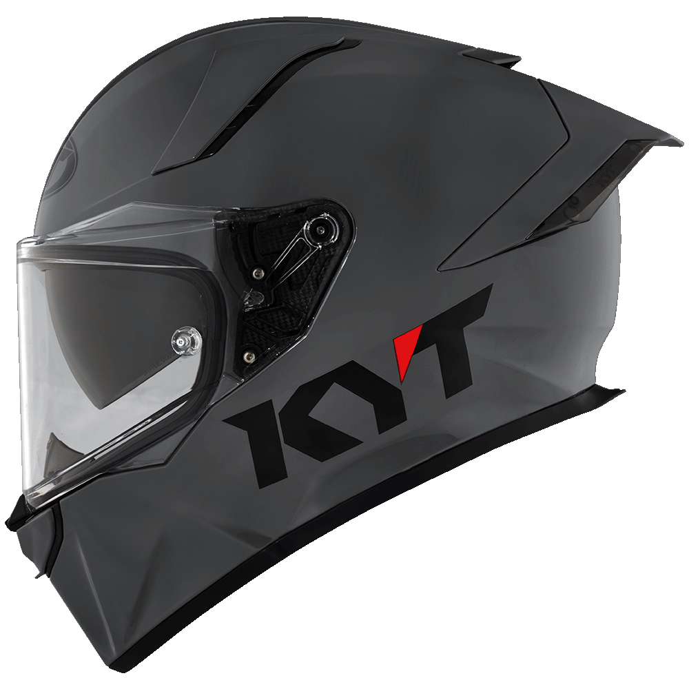 KYT R2R Pro Plain GRL Grey Gloss Helmet– Moto Central