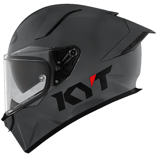 KYT R2R Pro Plain GRL Grey Gloss Helmet